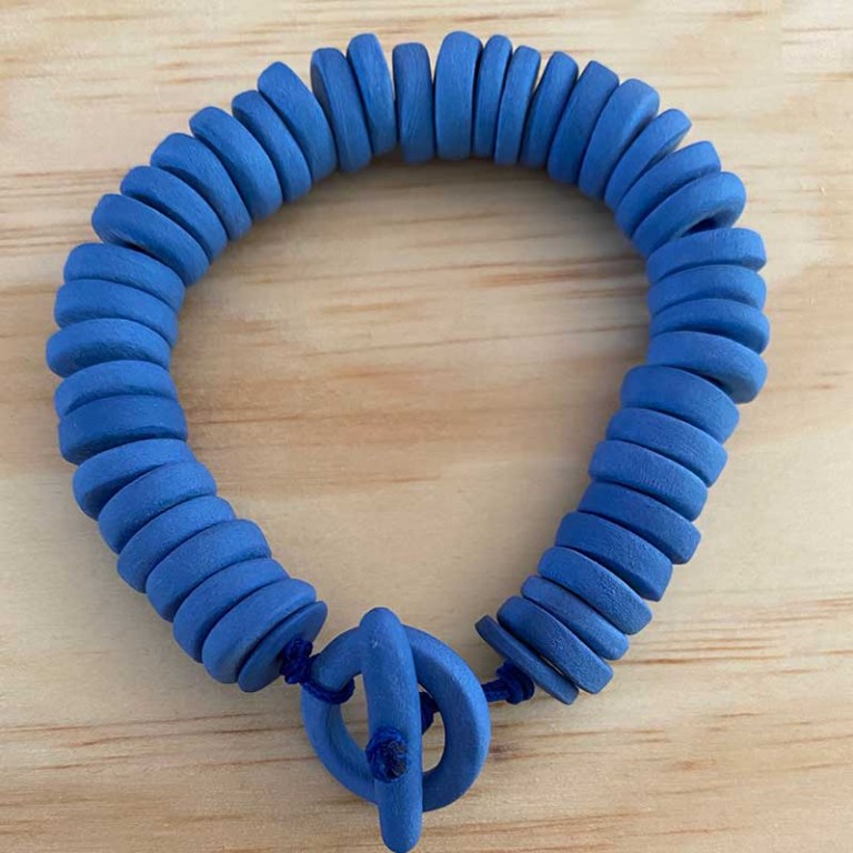 Bracelet Porcelaine Bleu Majorelle