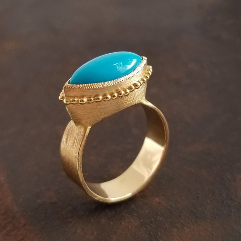 Bague Marquise Turquoise